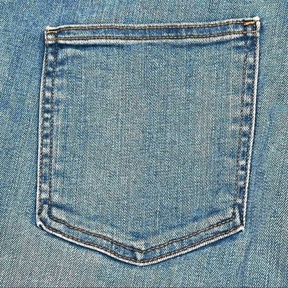 Veronica Beard Carolyn High Rise Button Fly Tuxedo Stripe Baby Boot Jeans 31 - Picture 8 of 15